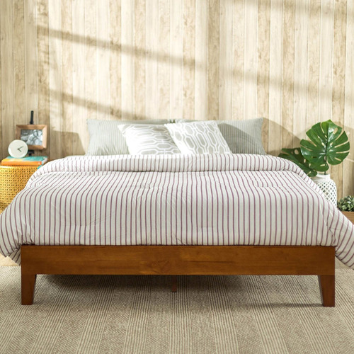 Plataforma De Cama En Madera Tamaño Queen (sin Colchón)