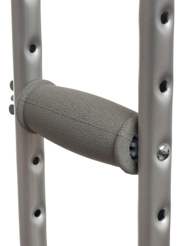 Muletas Axilares Ajustables De Aluminio Jl925l - Movinter Color Gris Claro