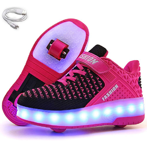 Ehauuo Niños Dos Ruedas Zapatos Con Luces  B07mkgzwlv_060424