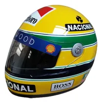 Comprar Capacete Pintura Ayrton Senna 100% Pintura Kart Formula1