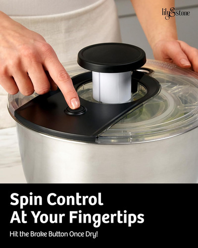 Centrifugadora De Ensalada Con Bomba De Acero Inox...