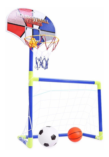 Kit 2 En 1 Deporte Canchas Futbol  Baloncesto Deportes Niños