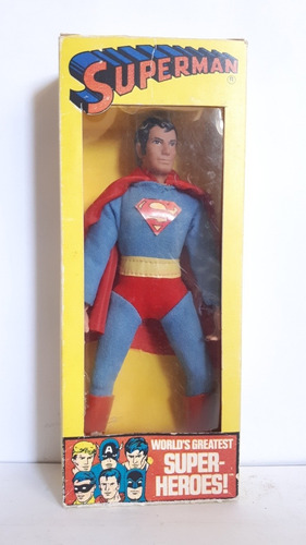 Superman Mego Vintage Del Año 1972 En Caja Excelente Estado (Usado)
