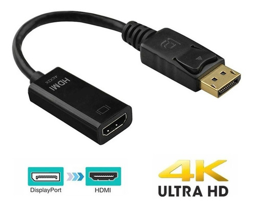 Adaptador Convertidor Display Port A Hdmi Dp A Hdmi 1080p 4k