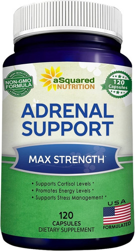 Soporte Suprarrenal Adrenal Fatiga Cortisol Estres X120 Caps