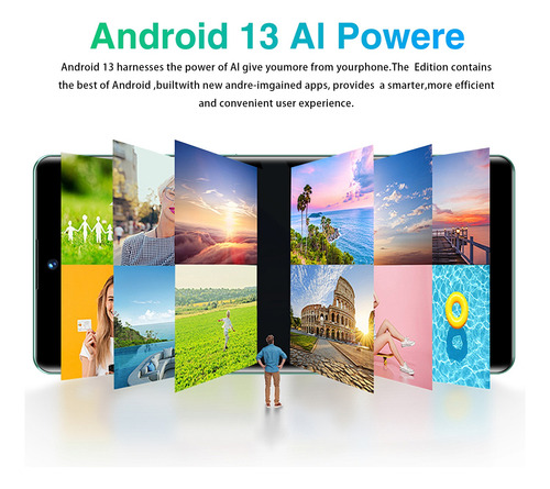 Smartphone Dual Sim 512gb+16gb Andriod 13 Gran Pantalla De 6.8 Pulgadas 5g Wifi