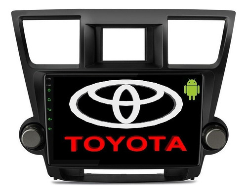 Android 10 Toyota Highlander 2008-2013 Gps Wifi Bluetooth Hd