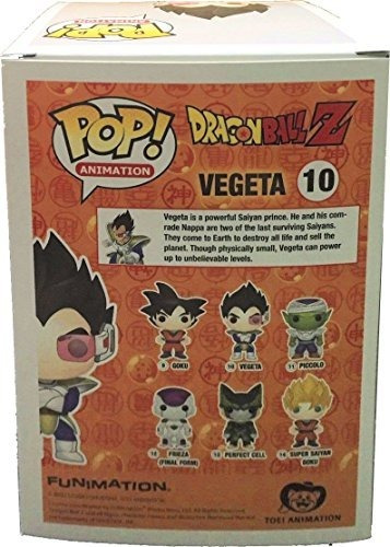 Sdcc 2015 Exclusivo Funko Pop Dragonball Z Vegeta Vinilo Fig