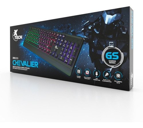 Imagen 3 de 8 de Combo Gamer Xtech Teclado Led Colores Y Mouse Led 4 Colores