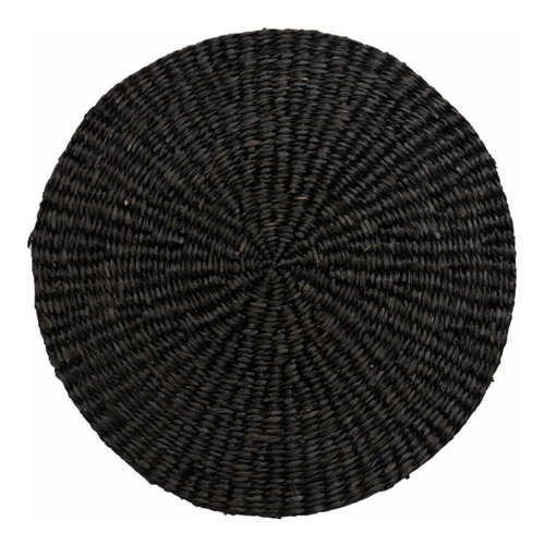 Imagen 4 de 4 de Individual Redondo Negro O Natural Seagrass Deco Pura Home
