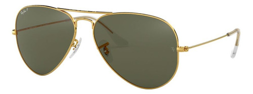 Lentes De Sol Aviator Gold Polarizados Ray-ban Rb302500158