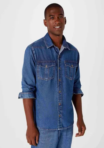 Camisa jeans masculina aramis sales