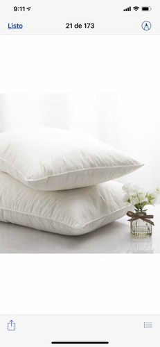 Almohada Confort Plumas (sintéticas) 65x45 Medida Standard