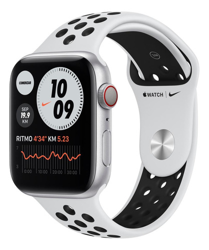 Apple Watch Nike (GPS+Cellular) Series 6 44mm com rede móvel caixa 44mm de  alumínio pulseira  cinza/preta A2294