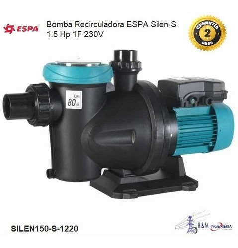 Bomba Recirculadora Espa Silen-s 1.5 Hp 1f 230 V
