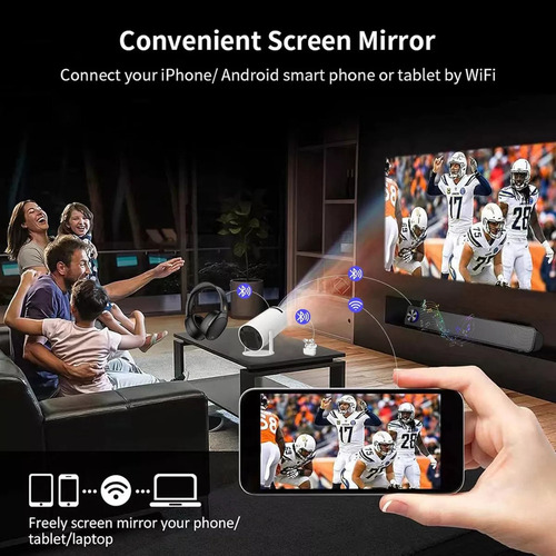 Proyector Mini Fij Android Wifi Projector Hy300 8000lm