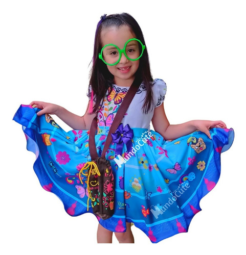 Imagen 1 de 4 de Disfraz Mirabel Vestido Encanto Niña Disfraces Maribel