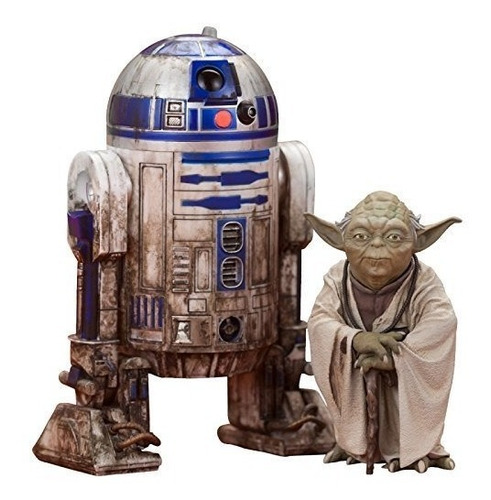 Kotobukiya Star Wars: Yoda Y R2-d2 Dagobah Artfx + Estatua (