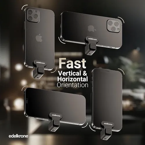 Edelkrone Phoneclip Pro: Soporte Metálico Para Trípode, Cnc