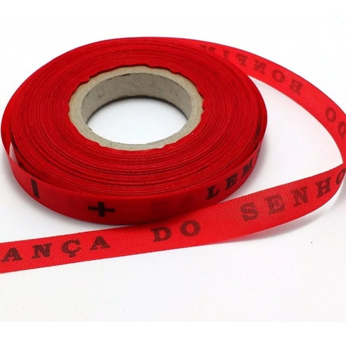 Imagem 1 de 3 de Rolo C/ 100 Fitas Do Senhor Do Bonfim Original Cor Vermelha