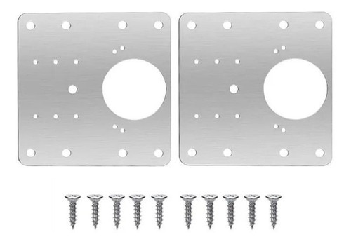 Placa De Reparacion Bisagra Mueble Tornillos Puerta 2 Pcs