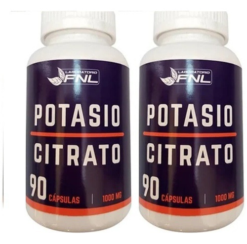 2 X Citrato De Potasio Fnl 90 Cápsulas C/u 100%natural