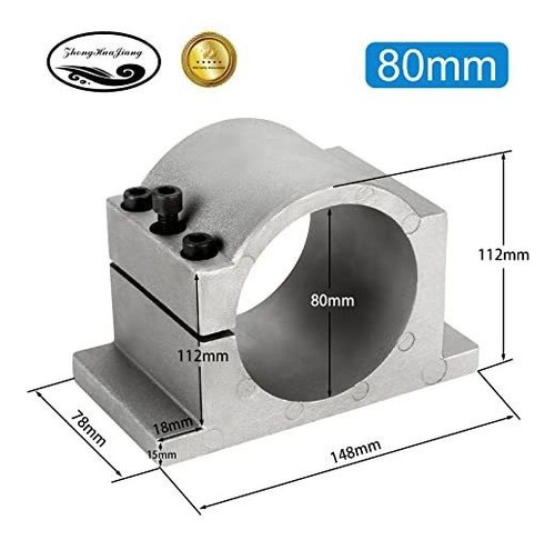 Eje Cnc  in Motor Husillo Kw Soporte Montaje Abrazadera