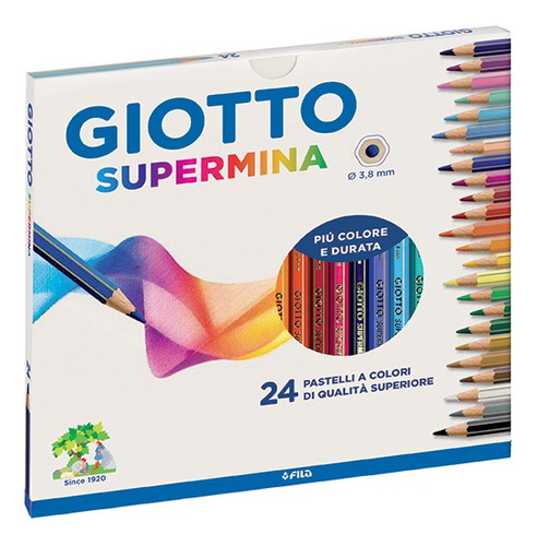 Lápiz Giotto Supermina X 24 Colores 