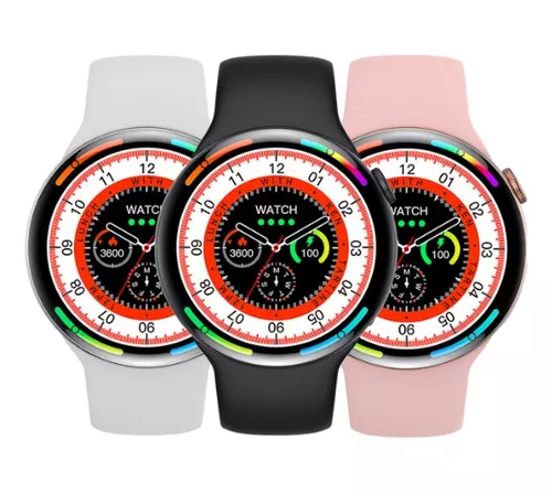Relógio Inteligente Smart Watch Digital Recebe e Faz Ligaçoes Troca  Pulseira Nfc Indução W28 Pro - Rosa