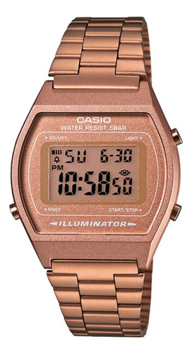 Reloj Casio B640wc-5avt Vintage Retro-oro Rosa Ocre Oro Rosa Ocre