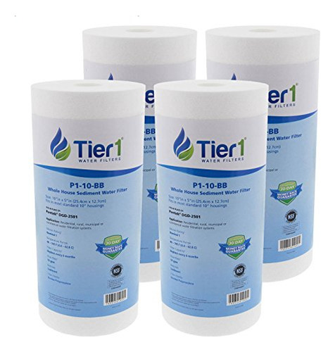 Filtro De Sedimentos Doméstico De 10 Pulgadas X 4.5 Pulgadas