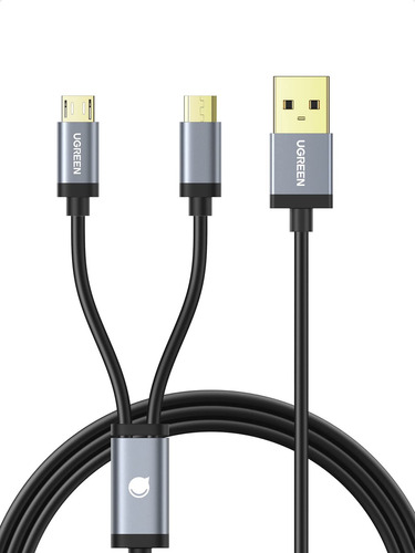 Ugreen Cable Micro Usb, Divisor De Doble Cable De Carga Micr