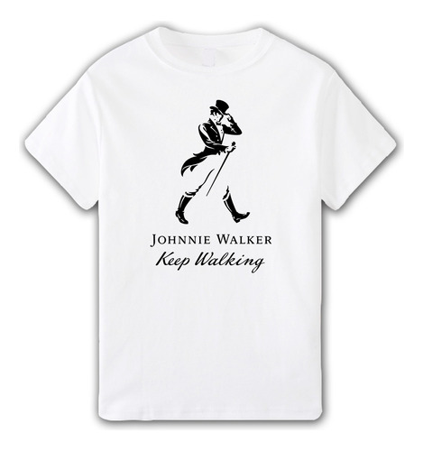 Remera Johnnie Walker - Keep Walking Aesthetic Unisex