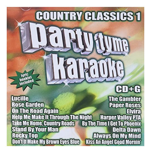 Cd: Party Tyme Karaoke - Country Classics 1 (16-song Cd+g)