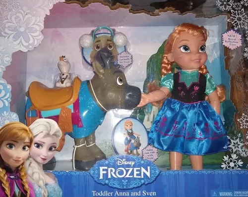 Set Frozen Anna Toddler Sven Y Olaf No Incluye Tiara Cuotas