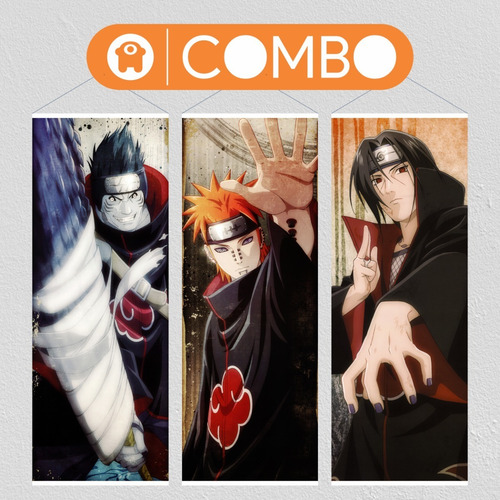 Imagen 1 de 6 de Lonas De Naruto Kisame Pain Itachi Akatsuki - Animeras