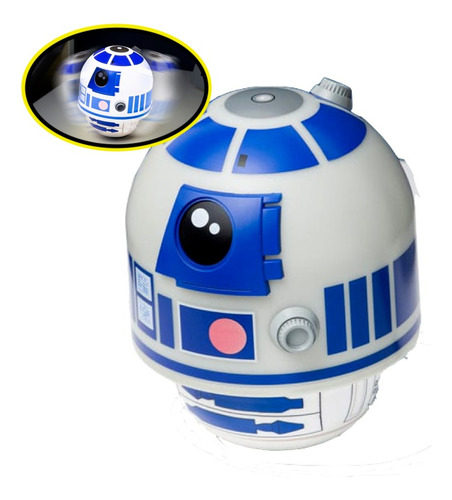 Star Wars R2d2 Sway Light Luz Decorativa Movimiento Estructura Blanco Pantalla Blanco