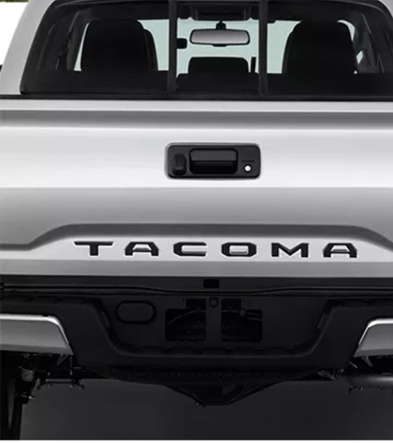 Emblema  Toyota Tacoma Batea Negro 2016-2020 No Vinil 3d