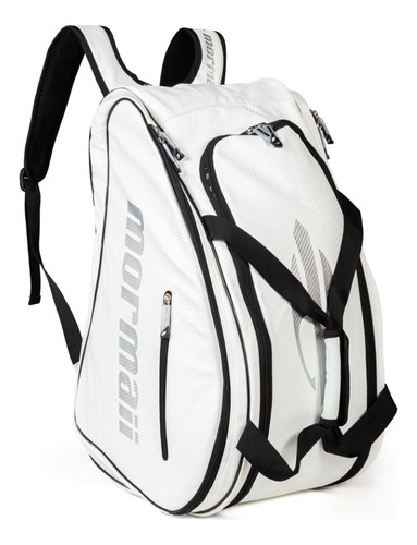 Raqueteira Mochila Para Raquete Beach Tennis Mormaii Pro Cor Branco