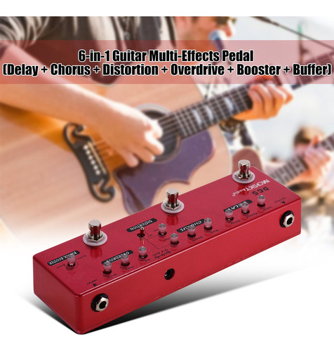 Mosky Dc5 6 En 1 Guitarra Multi-efectos Pedal Delay + Chorus