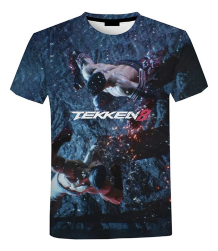Camiseta Casual De Manga Corta Con Estampado 3d De Tekken 8