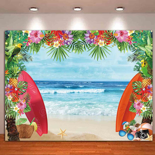 Fondo De Fotos De Verano De 8 X 6 Pies Con Temática De Playa