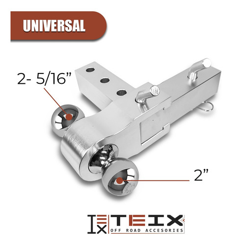 Enganche De Remolque Ajustable Altura Y Posicion Aluminio