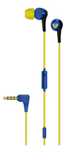 Audifonos In Ear Visivo Ve-ie03b Azul Color Amarillo