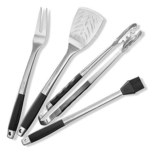 Jgo 4 Utensilios Para Barbacoa De Acero Inoxidable Accesorio