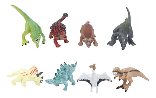 Juego De 8 Maquetas De Dinosaurio, Minisimulado, Bonito Y Ví