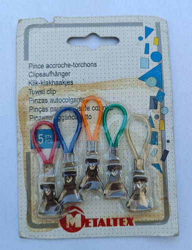 Pinzas Clips Autocolgantes. Ideal Para La Cocina Y El Baño.