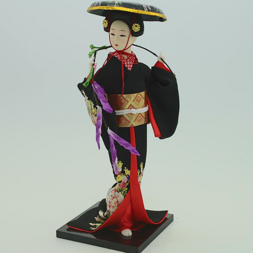Vintage Geisha Muñeca Hanbok Corte Vestido Permanente