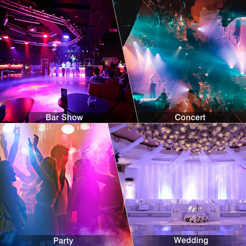 Luces Rgb Para Escenario Activadas Por Sonido Control Remoto