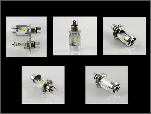 Imagen 5 de 9 de Luces Bombillo Led Para Motos Ultima Generacion H4